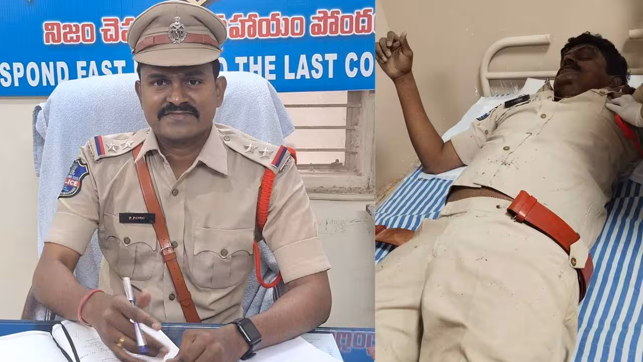 Jogipet SI | ప్రమాదమా?.. హత్యాయత్నమా?.. పోలీస్ వాహనాన్ని ఢీకొట్టిన లారీ.. గాయపడిన జోగిపేట ఎస్ఐ