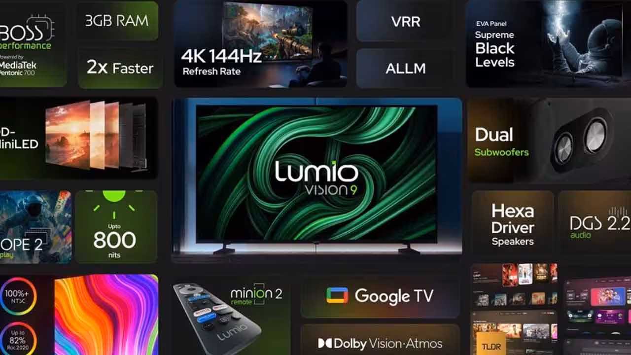 Lumio Vision Smart TVs | లూమియో నుంచి తక్కువ ధరలకే పెద్ద సైజ్ 4కె ఎల్ఈడీ టీవీలు.. ఫీచర్లు ఎలా ఉన్నాయంటే..?
