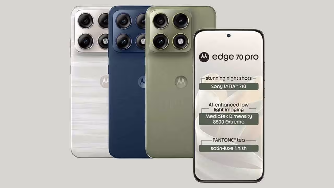 motorola edge 70 Pro | పవర్ఫుల్ డిస్ప్లే, భారీ బ్యాటరీతో వచ్చిన మోటోరోలా ఎడ్జ్70 ప్రొ ఫోన్.. ధర ఎంతంటే..?