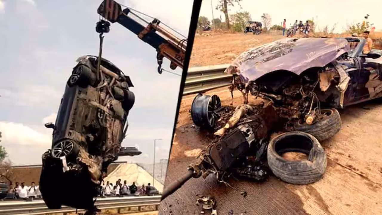 Road Accident | 250 kmph వేగంతో దూసుకొచ్చిన బీఎండబ్ల్యూ కారు.. ఎగిరిపడ్డ మృతదేహాలు