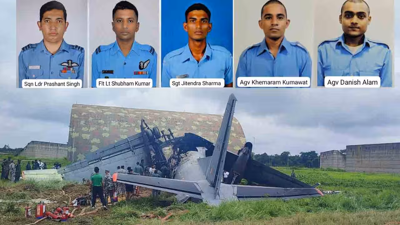 Plane Crashes | జోర్హాట్ ఎయిర్ ఫోర్స్ స్టేషన్లో కుప్పకూలిన విమానం.. ఐదుగురు మృతి