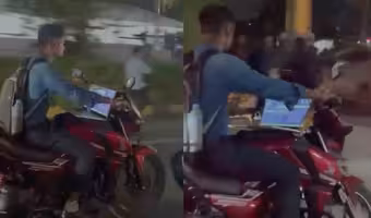 Work From Bike | బైక్‌పై ల్యాప్‌టాప్‌తో యువ‌కుడి ప్ర‌యాణం.. తీవ్రంగా స్పందించిన సజ్జ‌నార్‌