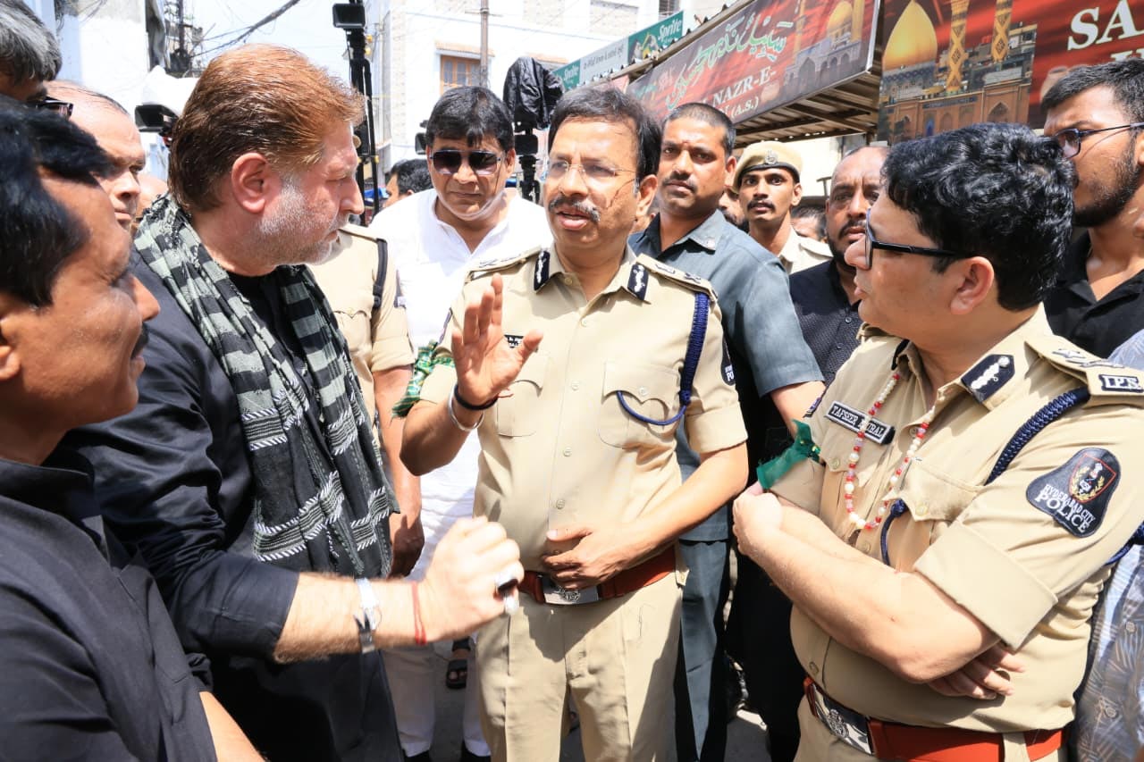 Hyderabad CP VC Sajjanar Reviews Muharram Security Elephant Trial Run Held