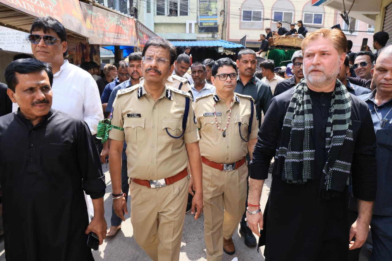 Hyderabad CP VC Sajjanar Reviews Muharram Security Elephant Trial Run Held