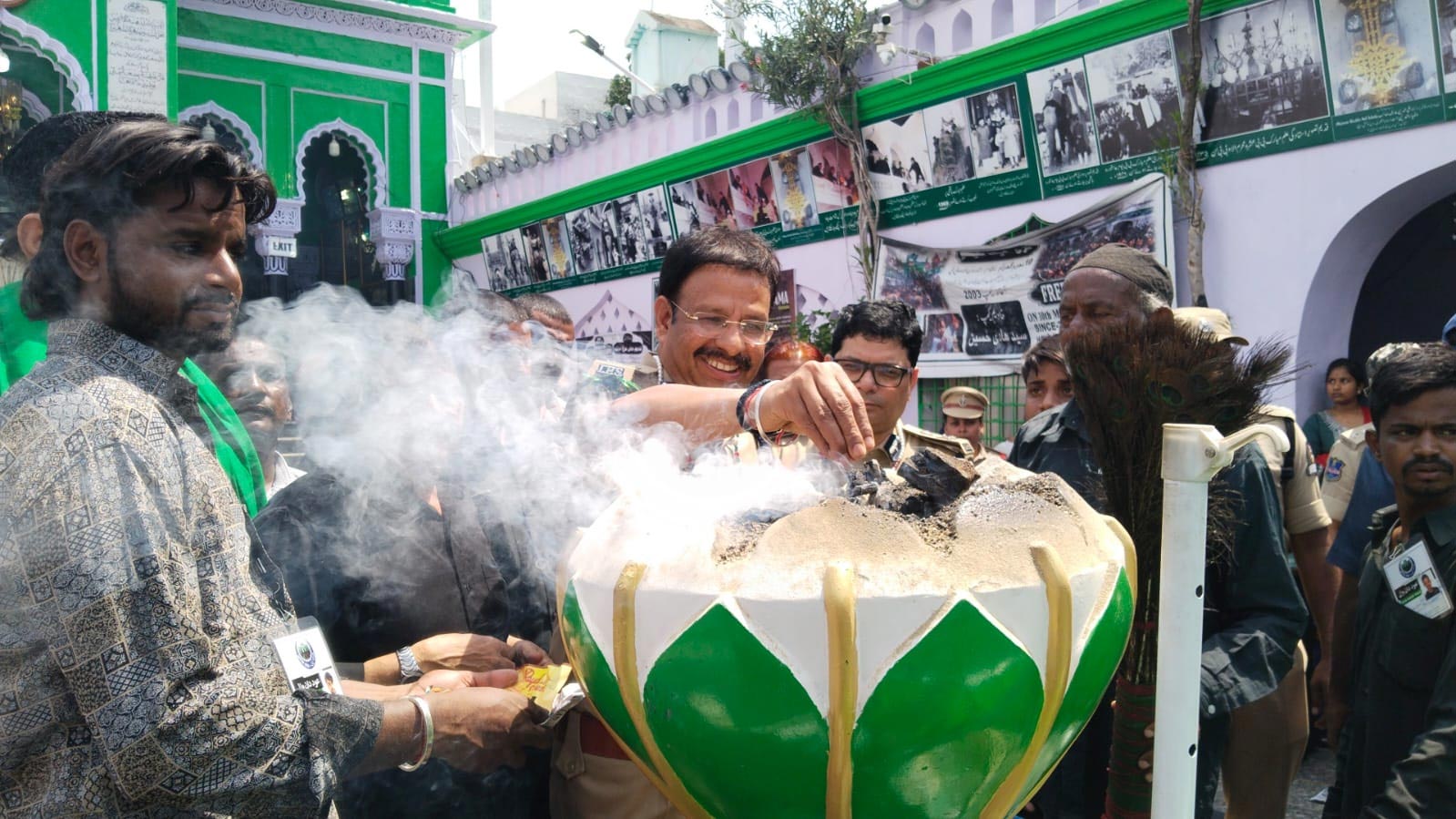 Hyderabad CP VC Sajjanar Reviews Muharram Security Elephant Trial Run Held