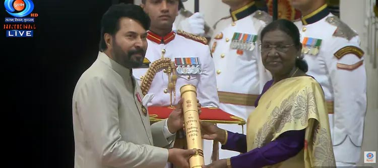 Padma Awards 2026 Padma Shri for Telugu Actors Rajendra Prasad Murali Mohan Mammootty gets Padma Bhushan