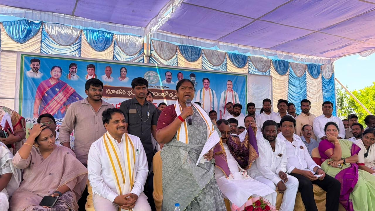 Minister Seethakka Lays Foundation for Rs 20 Cr Bridge in Nagarkurnool