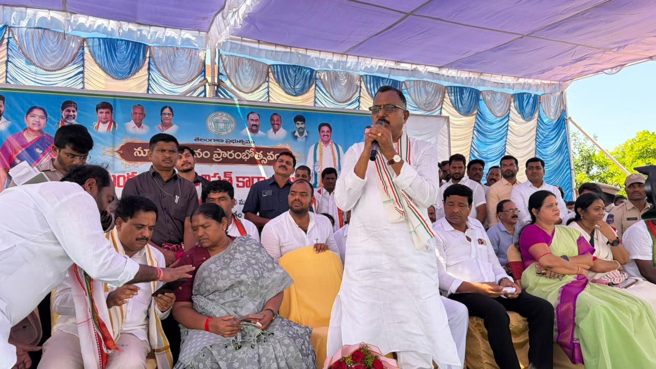 Minister Seethakka Lays Foundation for Rs 20 Cr Bridge in Nagarkurnool