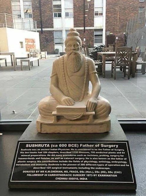 Ancient Indian Surgeon Sushruta Honored with Statue at Edinburgh Medical College