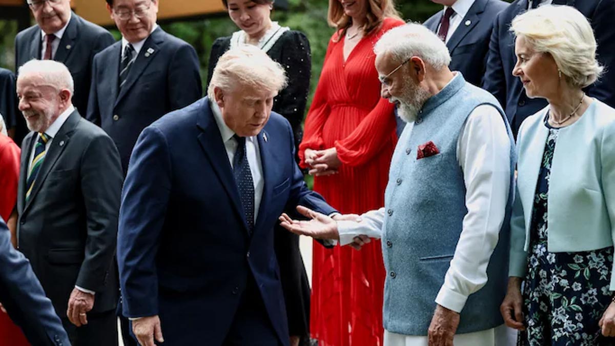 PM Modi Meets Trump at G7 Seafarers Safety and Angel Remark