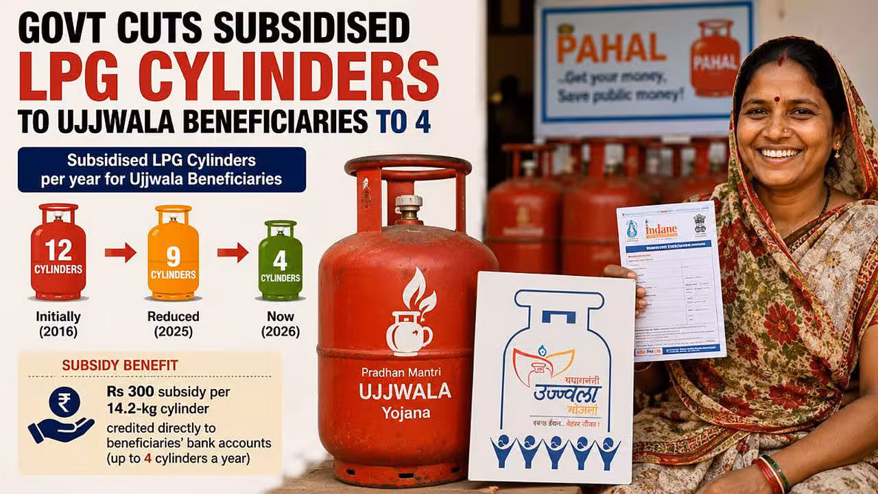 Ujjwala Cylinders | ఇకపై ఏడాదికి నాలుగే.. ఉజ్వల రాయితీ సిలిండర్లలో కోత