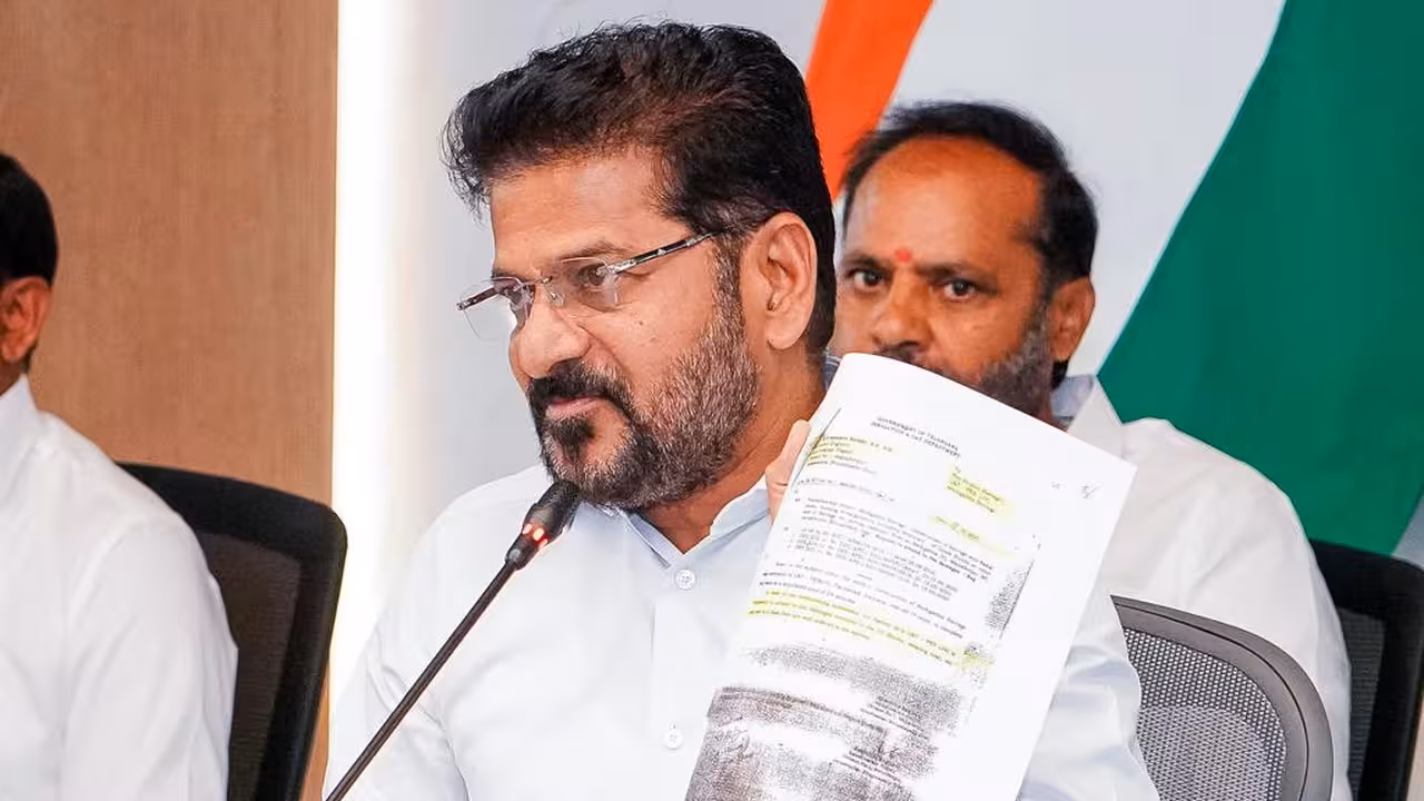 CM Revanth Reddy Slams BRS BJP Over Kaleshwaram Barrage Defects