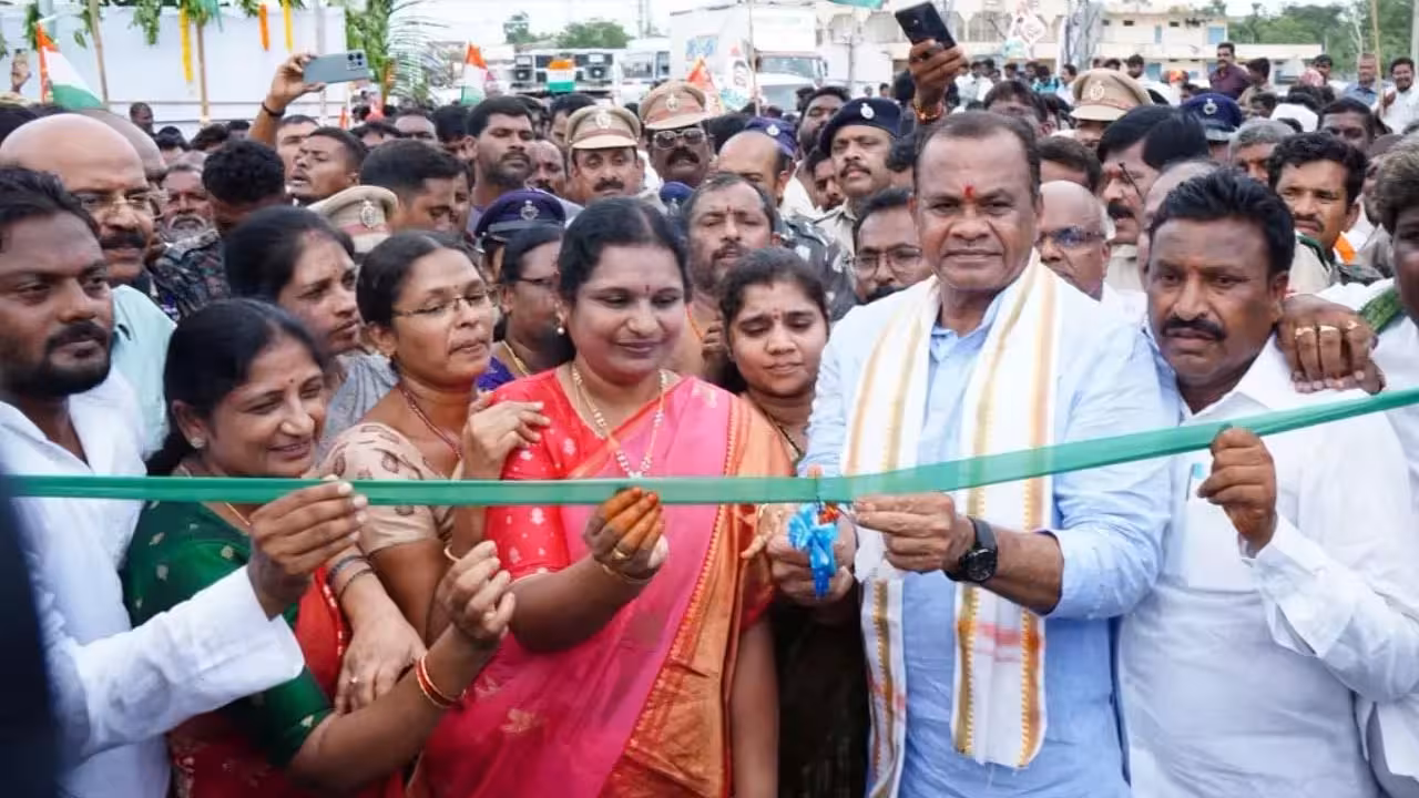 Komatireddy | నల్లగొండ అభివృద్ధిలో మరో ముందడుగు.. మర్రిగూడ జంక్షన్ ఫ్లైఓవర్ ప్రారంభం