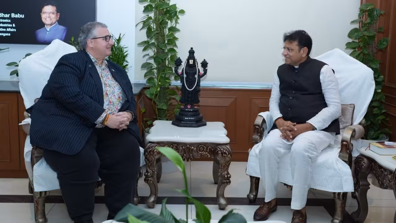 Lee Tarlamis nd Sridhar babu | తెలంగాణతో కలిసి పని చేయడం మాకిష్టమే