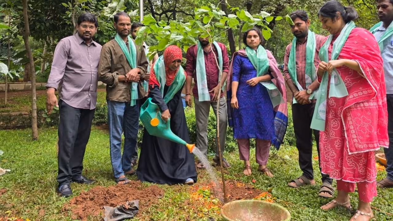 Gen-Z Plantation | కేంద్రంపై జెంజీల గెలుపు.. చిహ్నంగా మొక్కలు నాటి సంబరాలు