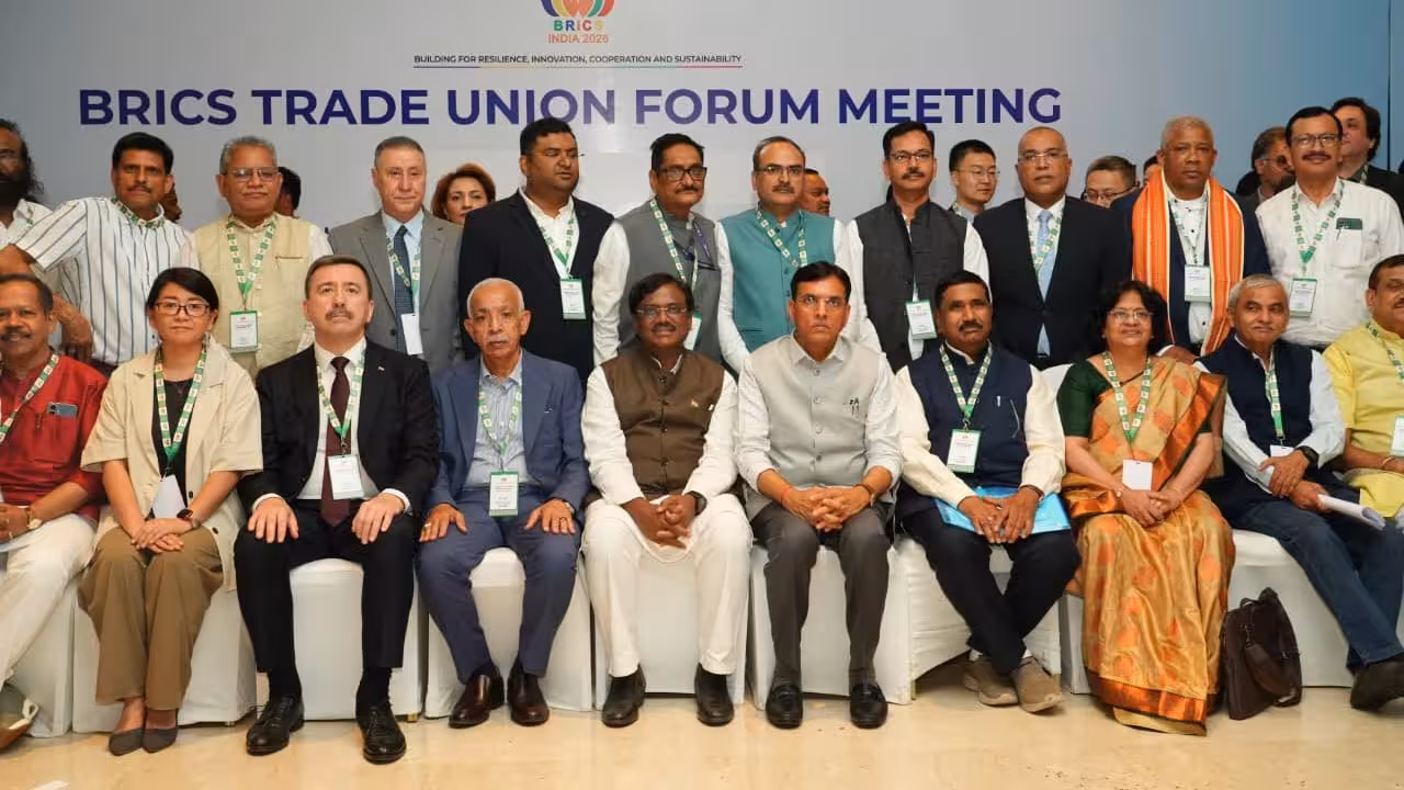 BRICS Trade Union Summit 2026 Begins in Hyderabad Focus on AI and Jobs