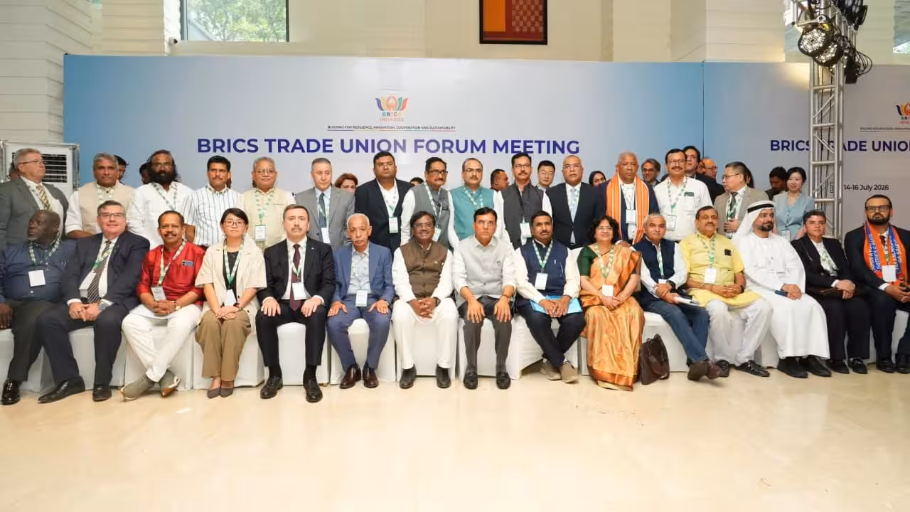 BRICS Trade Union Summit 2026 Begins in Hyderabad Focus on AI and Jobs
