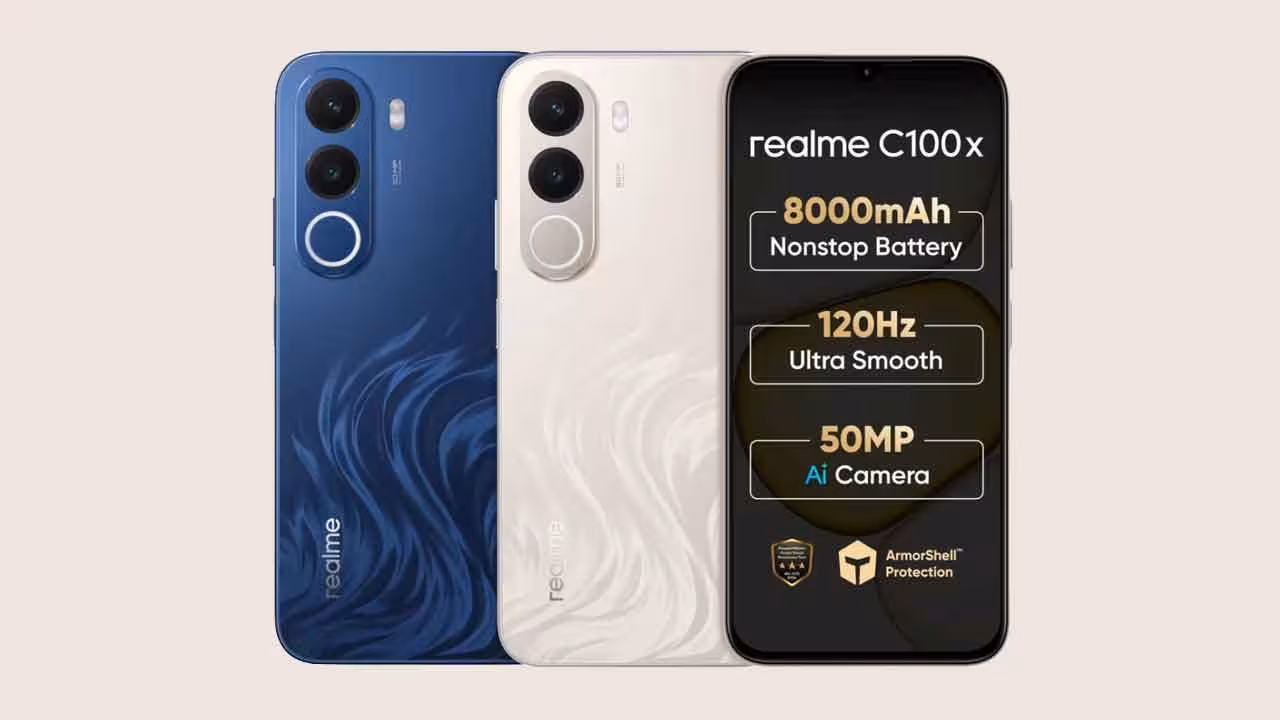 realme C100x | 8000 ఎంఏహెచ్ భారీ బ్యాటరీతో వచ్చిన రియల్మి సి100ఎక్స్ స్మార్ట్ ఫోన్.. ధర తక్కువే..