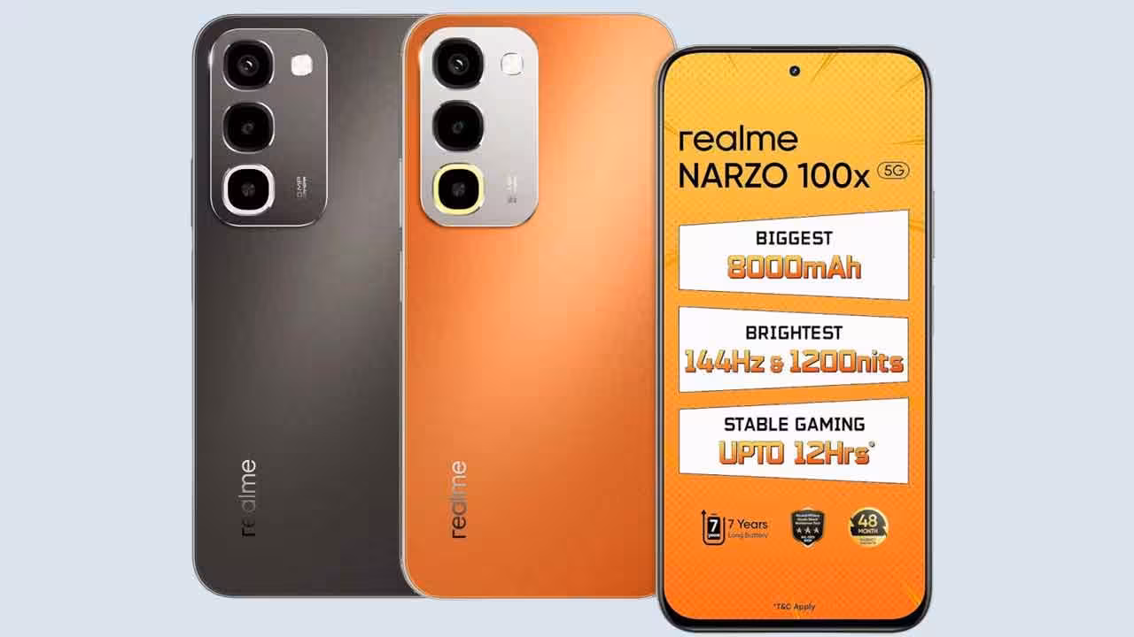 realme NARZO 100x 5G | రియల్మీ నార్జో 100ఎక్స్ 5జి లాంచ్.. 8,000ఎంఏహెచ్ భారీ బ్యాటరీతో గేమర్లకు కొత్త ఆప్షన్..