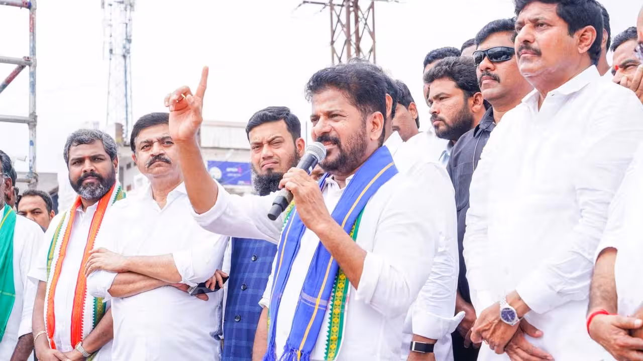CM Revanth Reddy Slams Modi and KTR Over NEET Paper Leak in Kodangal Rally