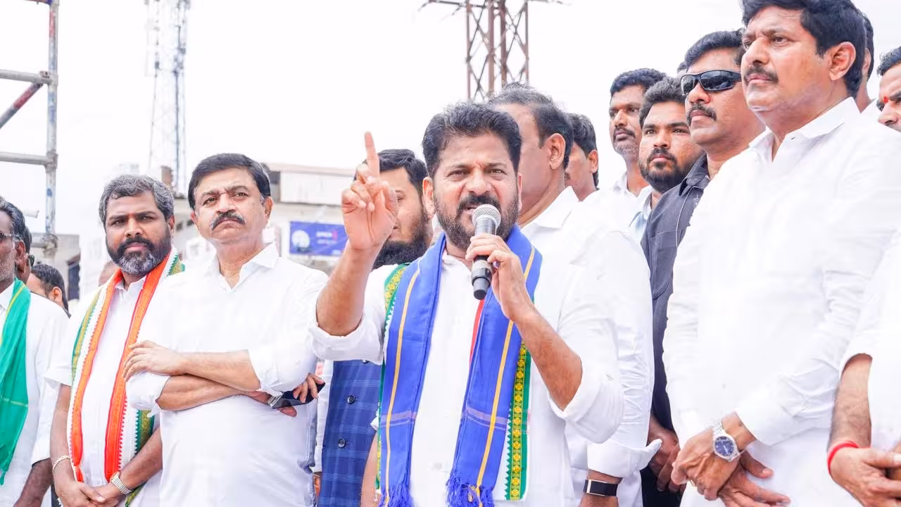 CM Revanth Reddy Slams Modi and KTR Over NEET Paper Leak in Kodangal Rally