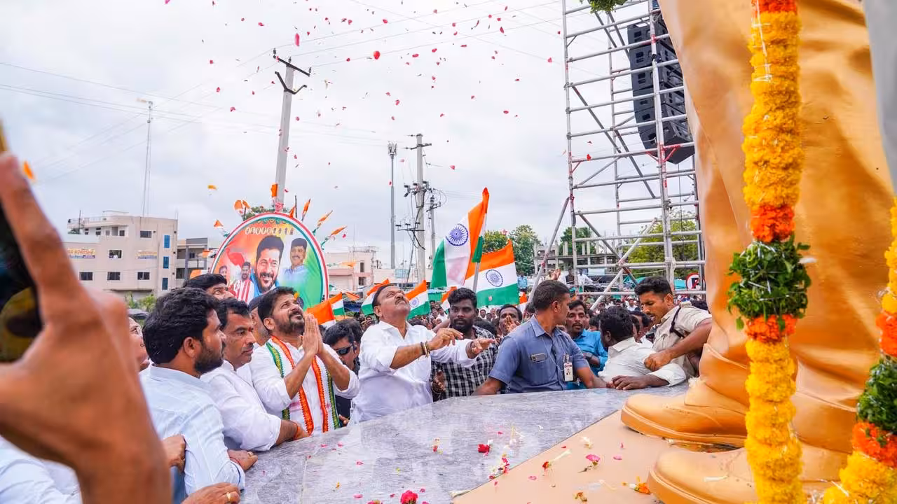 CM Revanth Reddy Slams Modi and KTR Over NEET Paper Leak in Kodangal Rally
