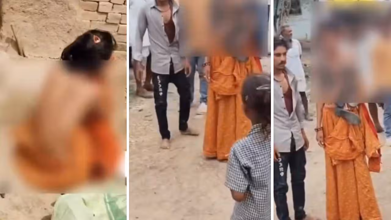 Woman Parade | భర్తను వదిలేసి ప్రియుడితో సహజీవనం.. అర్ధనగ్నంగా వివాహిత ఊరేగింపు