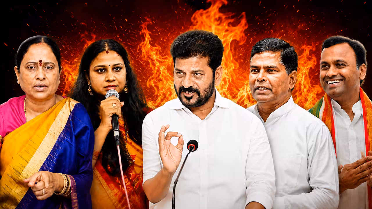 కొండా ఫ్యామిలీకి ఒకలా?… కోమటిరెడ్డి ఫ్యామిలీకి మరోలా? తెలంగాణ కాంగ్రెస్లో డబుల్ స్టాండర్డ్స్ రచ్చ!!