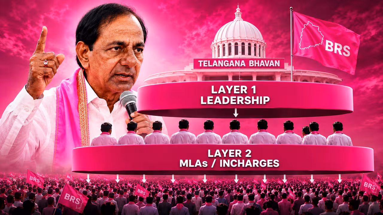 బీఆర్ఎస్ సంస్థాగత సవాళ్లు: రెండు పొరల పార్టీ నిర్మాణం సరిపోతుందా?