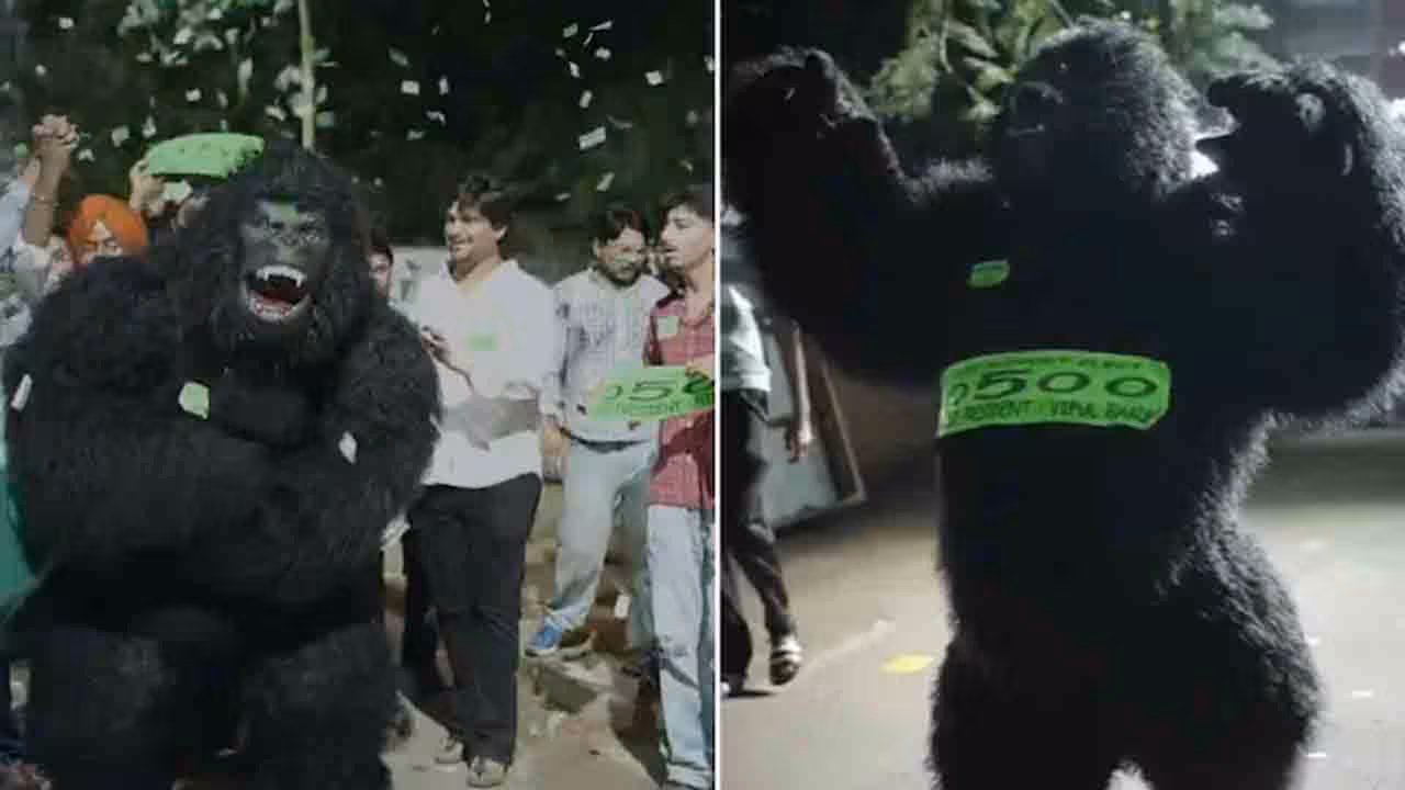 Gorilla Campaign | కోతుల బెడద.. వర్సిటీ విద్యార్థి సంఘం ఎన్నికల్లో “గొరిల్లా ప్రచారం”