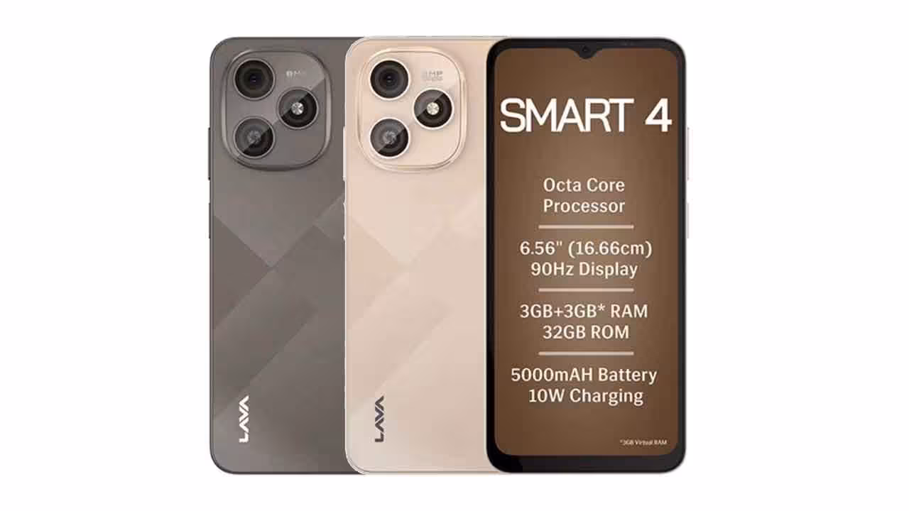 Lava Smart 4 | రూ.8,499కే లావా స్మార్ట్ఫోన్.. 5000ఎంఏహెచ్ బ్యాటరీ, ఆండ్రాయిడ్ 16..