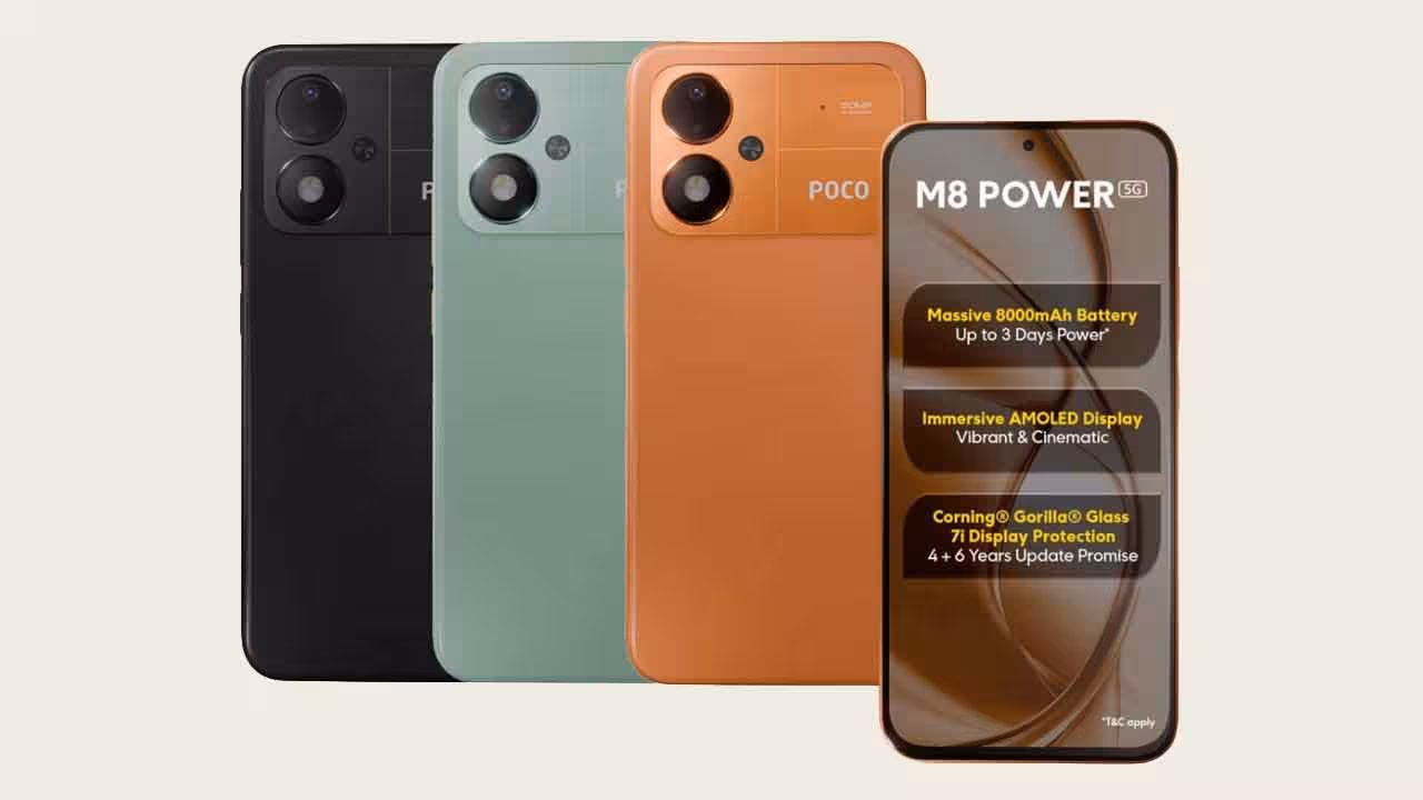 POCO M8 Power 5G | 8000 ఎంఏహెచ్ భారీ బ్యాటరీ, పవర్ఫుల్ డిస్ప్లేతో లాంచ్ అయిన పోకో కొత్త ఫోన్.. ధర ఎంతంటే..