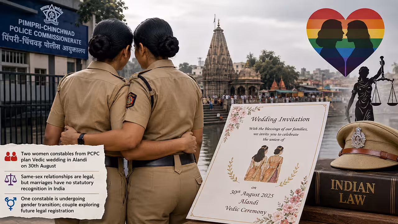 Police Constables Wedding | ఔను వాళ్లిద్దరు ఇష్టపడ్డారు..! చర్చనీయాంశమైన ఇద్దరు మహిళా కానిస్టేబుళ్ల పెళ్లి..!