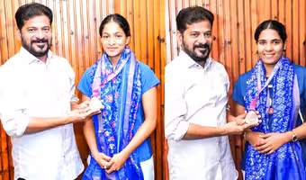 CM Revanth Reddy | గాయ‌త్రి గోపీచంద్, ట్రీసా జాలీల‌ను అభినందించిన సీఎం రేవంత్
