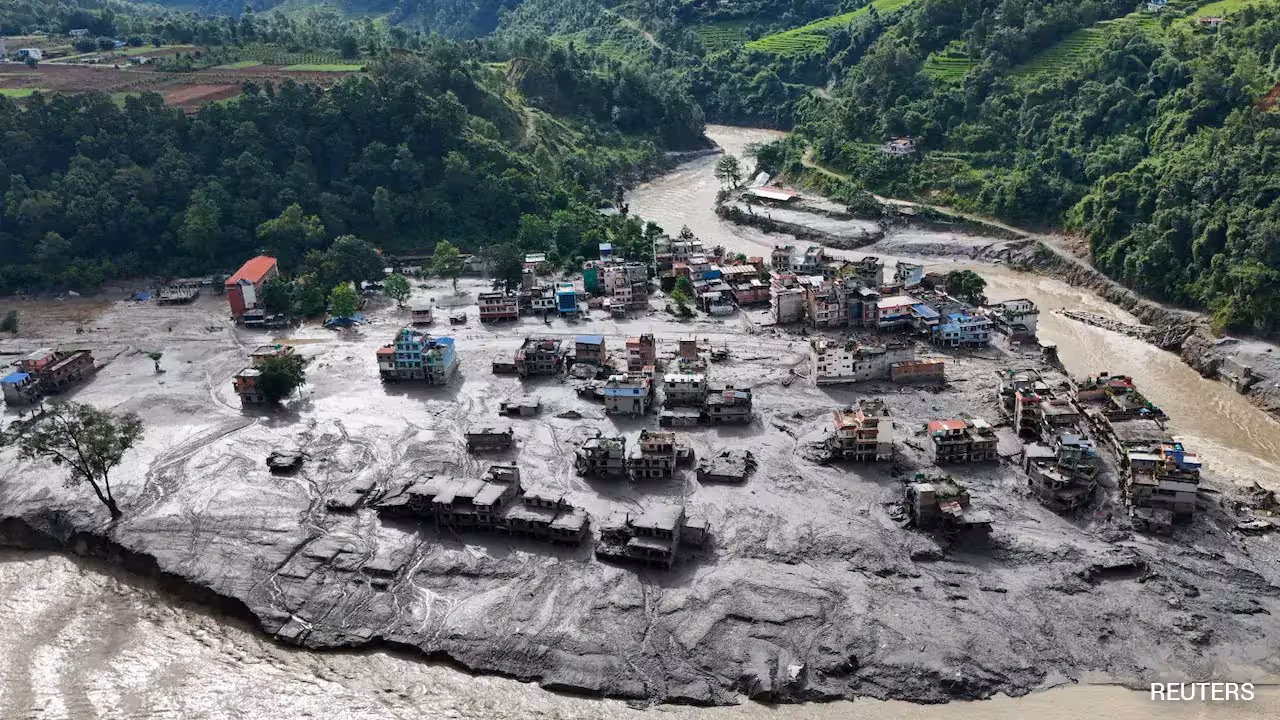 Viral Drone Video Captures Nepal Glacier Collapse Before Floods