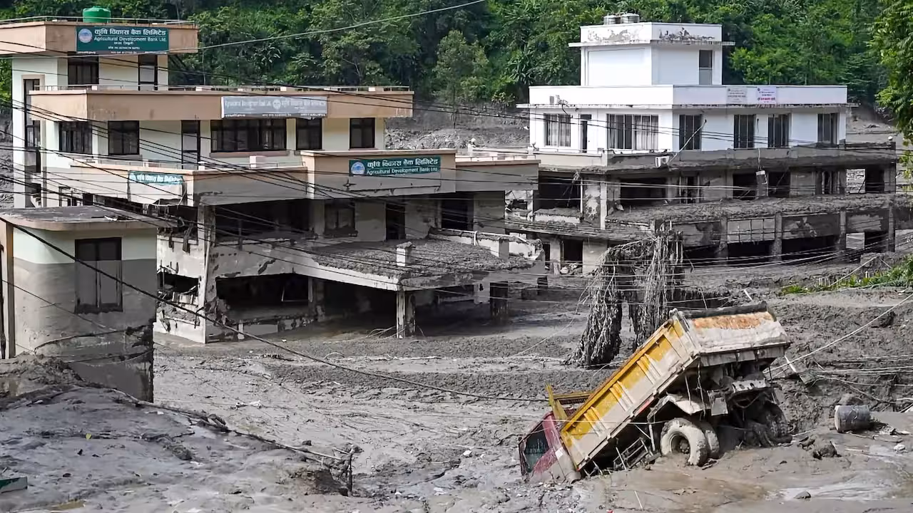 Viral Drone Video Captures Nepal Glacier Collapse Before Floods