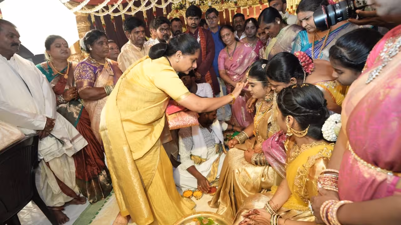 Kalvakuntla Kavitha Ties Wedding Knot to Bride Here’s Why