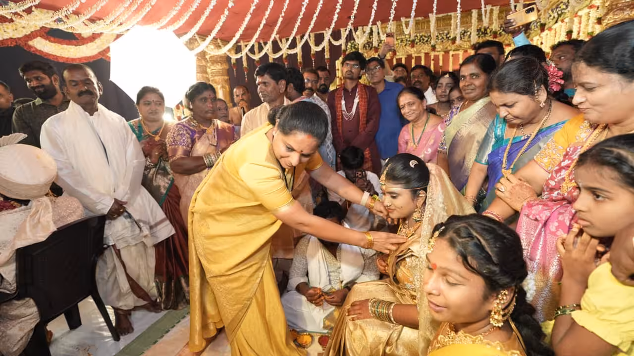 Kalvakuntla Kavitha Ties Wedding Knot to Bride Here’s Why