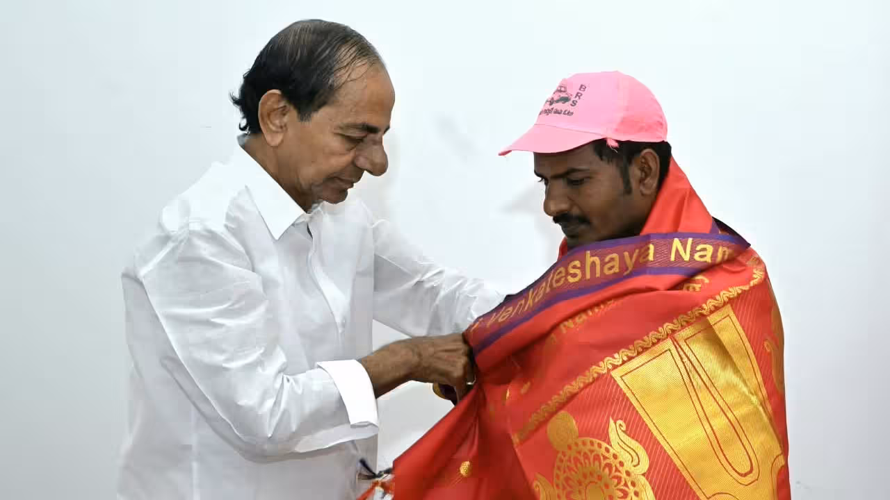 Two Tribal Fans Walk 300km to Meet KCR in Erravelli
