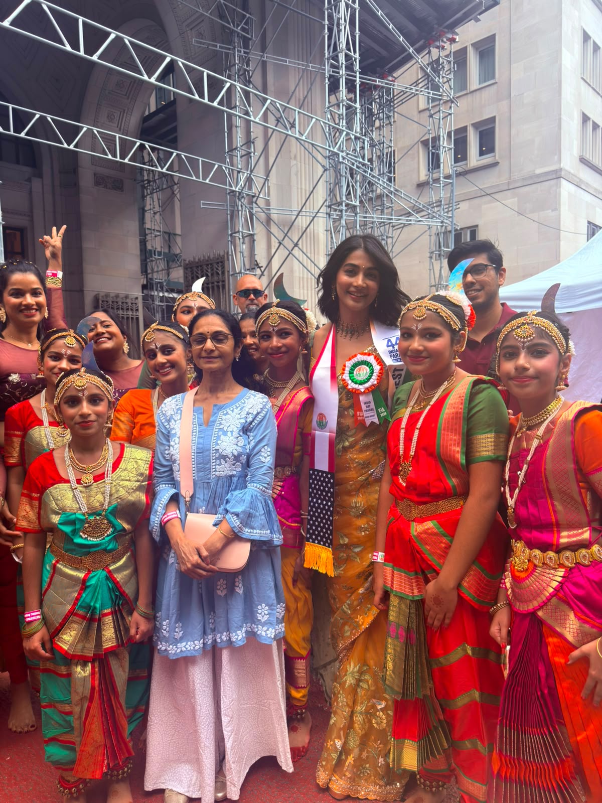 Pooja Hegde | న్యూయార్క్లో పూజా హెగ్డే సందడి – ఇండియా డే పరేడ్కు స్పెషల్ అట్రాక్షన్గా బుట్టబొమ్మ - Image 2