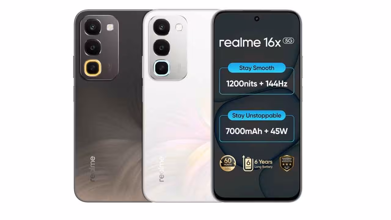 realme 16x 5G | 7000 ఎంఏహెచ్ బ్యాటరీ, పవర్ఫుల్ డిస్ప్లే.. రియల్మి 16ఎక్స్ 5జి ఫోన్ లాంచ్..