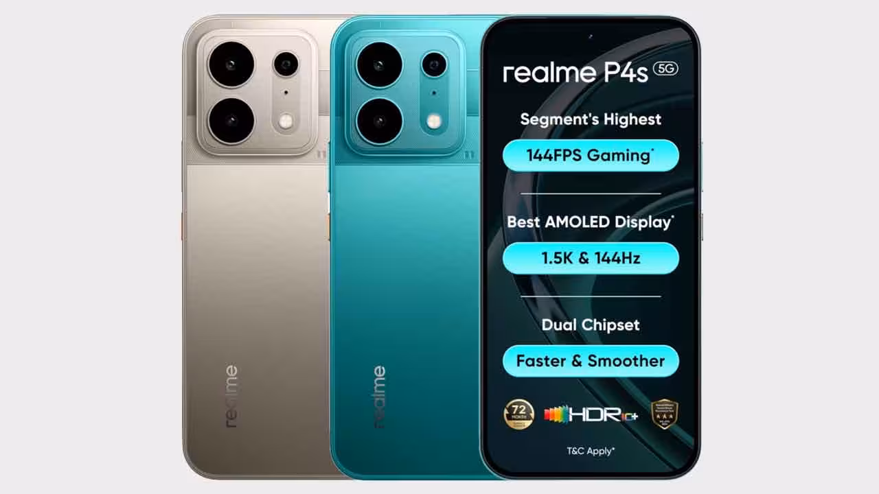 realme P4s 5G | 8000 ఎంఏహెచ్ బ్యాటరీ, వాటర్, డస్ట్ రెసిస్టెన్స్తో.. రియల్మి కొత్త స్మార్ట్ ఫోన్..