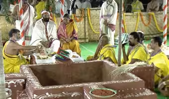 Varuna Yagam | నాగార్జునసాగర్లో వరుణ యాగం ప్రారంభించిన మంత్రి ఉత్తమ్