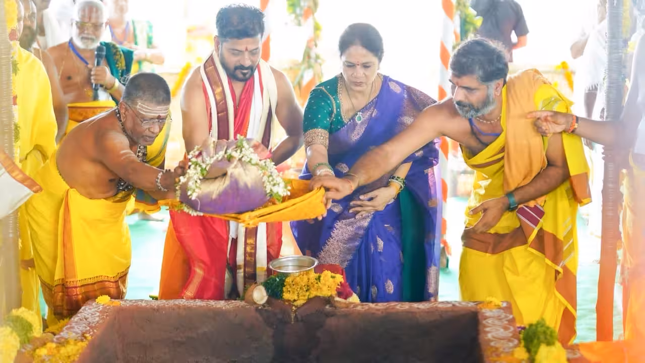 CM Revanth Reddy Performs Maha Varuna Yagam for Rains in Telangana