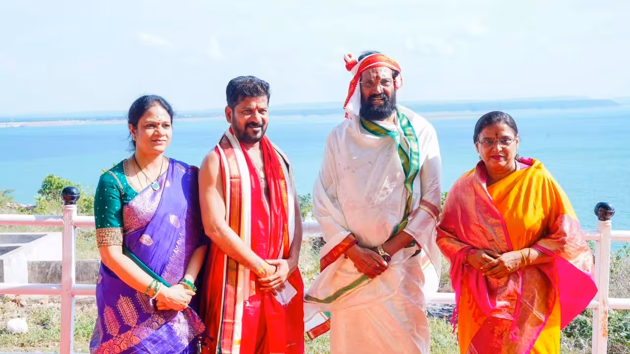 CM Revanth Reddy Performs Maha Varuna Yagam for Rains in Telangana
