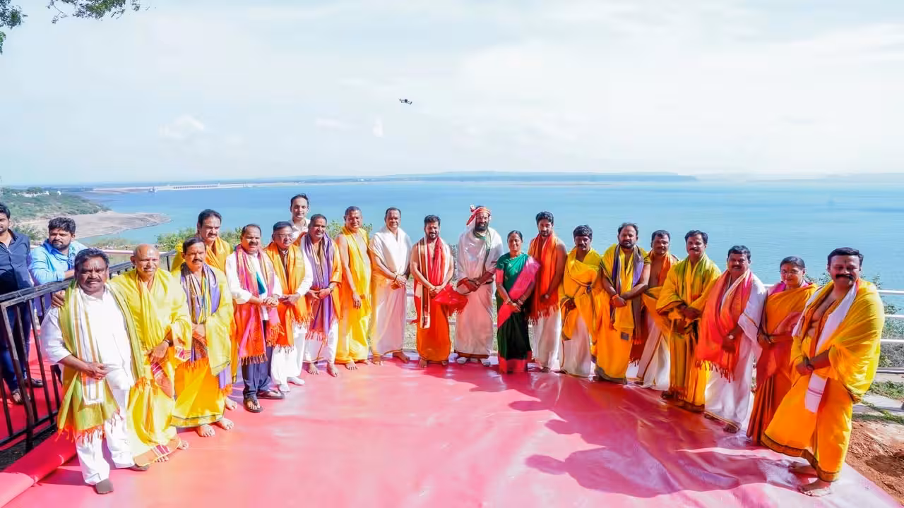 CM Revanth Reddy Performs Maha Varuna Yagam for Rains in Telangana