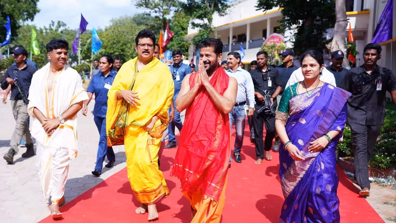CM Revanth Reddy Performs Maha Varuna Yagam for Rains in Telangana