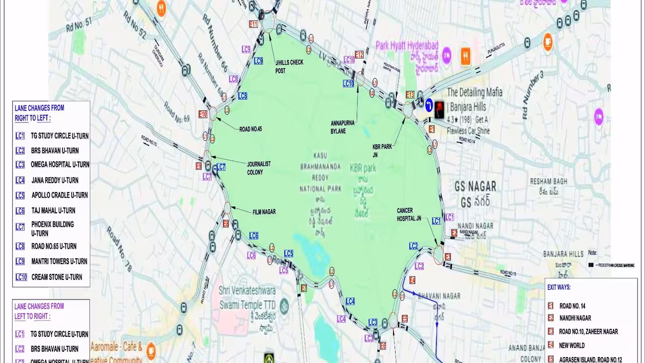 KBR Park One-Way Traffic from 18th Rs 1090 Cr Mega Project