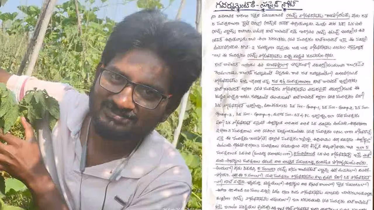 Suicide Attempt | ప్రభుత్వానికి సూసైడ్ నోట్.. ఉద్యోగ నోటిఫికేషన్లు రావడంలేదని యువకుడు ఆత్మహత్యాయత్నం