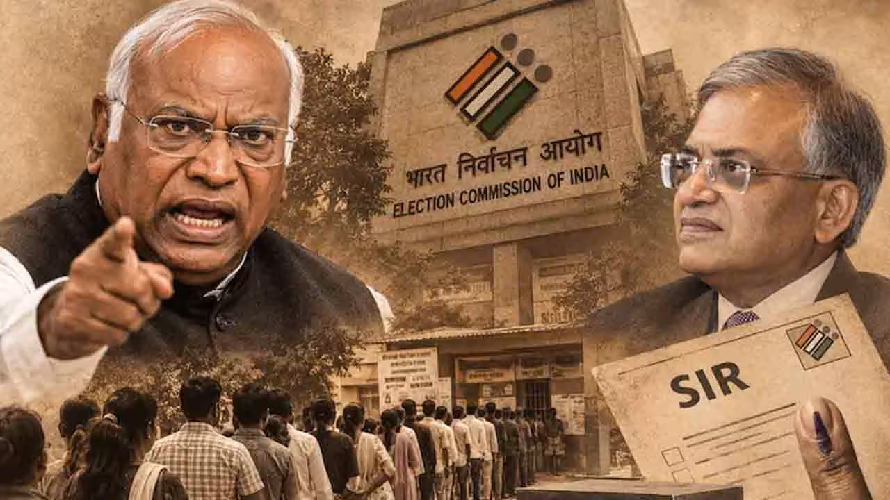 Mallikarjun Kharge | ప్రధాని మోదీ చేతిలో సీఈసీ కీలుబొమ్మగా మారారు.. సర్పై కాంగ్రెస్ వీధి పోరాటం : ఖర్గే